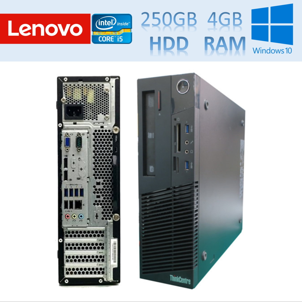 Computador Lenovo ThinkCentre M93P SFF i5-4570 4Gb 250Gb