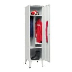 Armário vestiário de 1 cacifo modelo bombeiro - 2080x500x550 mm - Cores Variadas