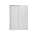 Armário alto com 2 portas de correr, sem tampo e 3 Prateleiras.( Metal) - 1150x800x420 mm - Cores Variadas