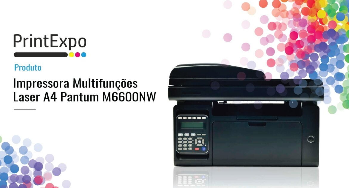 Impressora Multifunções a laser A4 Pantum M6600NW - printexpo