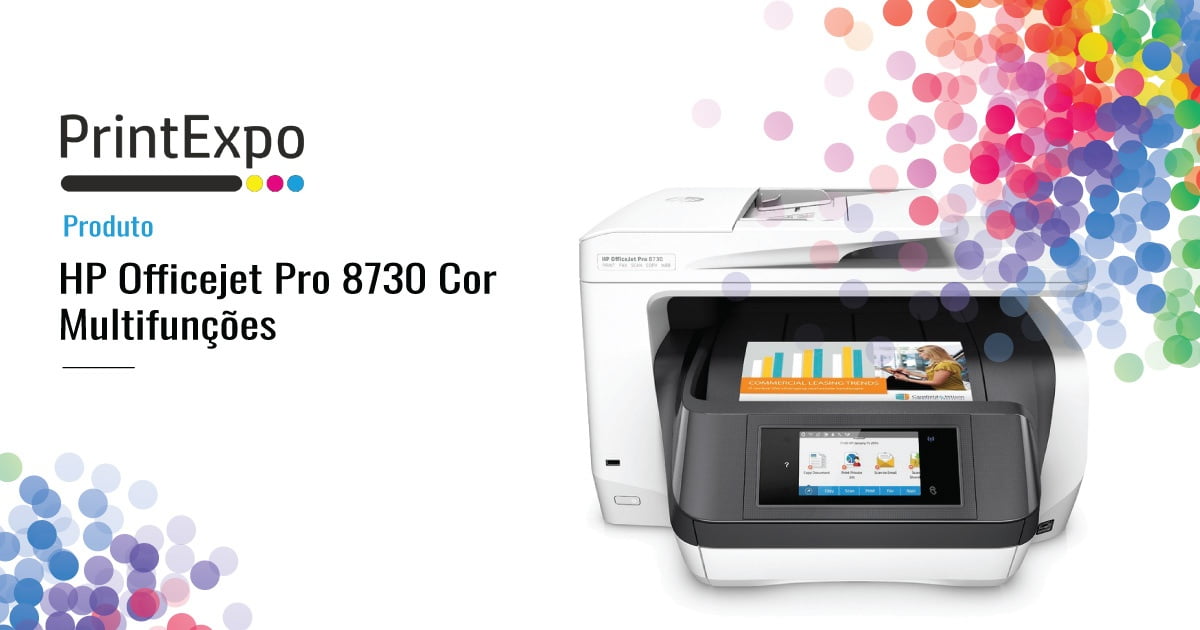 HP Officejet Pro 8730 Cor – Multifunções