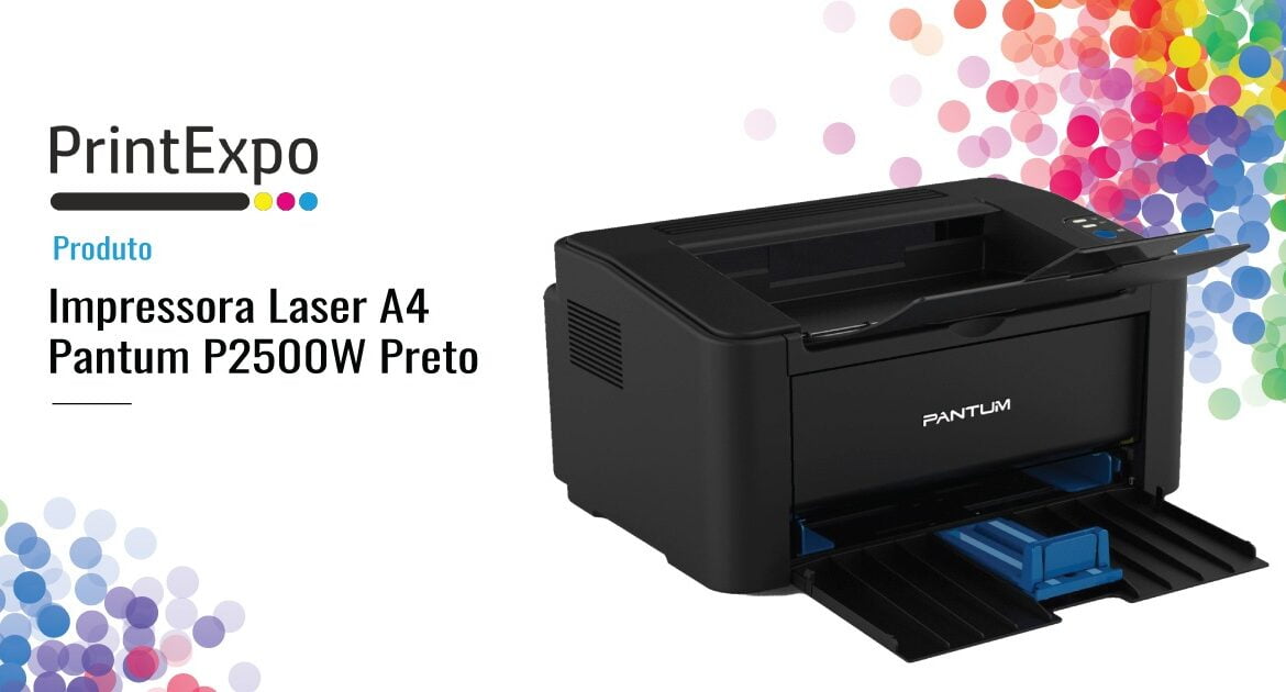 Impressora Laser A4 Pantum P2500W Preto - PrintExpo