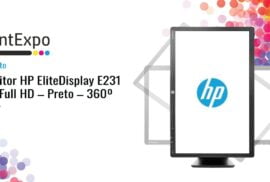 Monitor HP EliteDisplay E231 23″ Full HD – Preto – 360º - PrintExpo