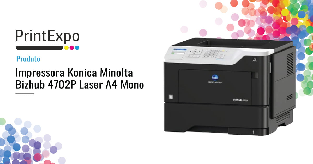 Impressora Konica Minolta Bizhub 4702P Laser A4 Mono