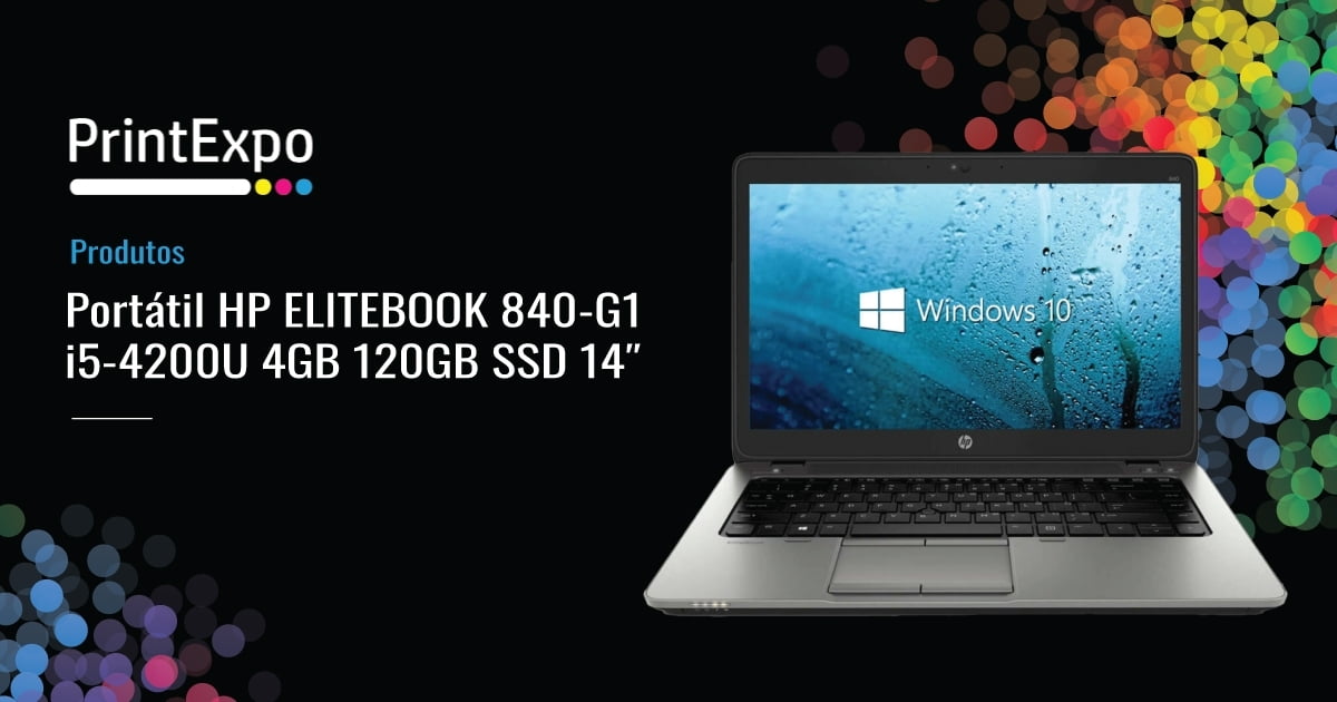 Portátil HP EliteBook 840 G1 i5-4200U 4GB 120GB SSD 14″