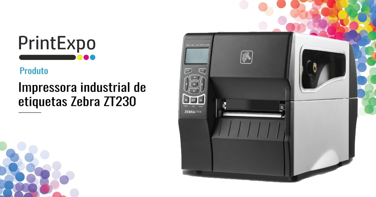 Impressora industrial de etiquetas Zebra ZT230