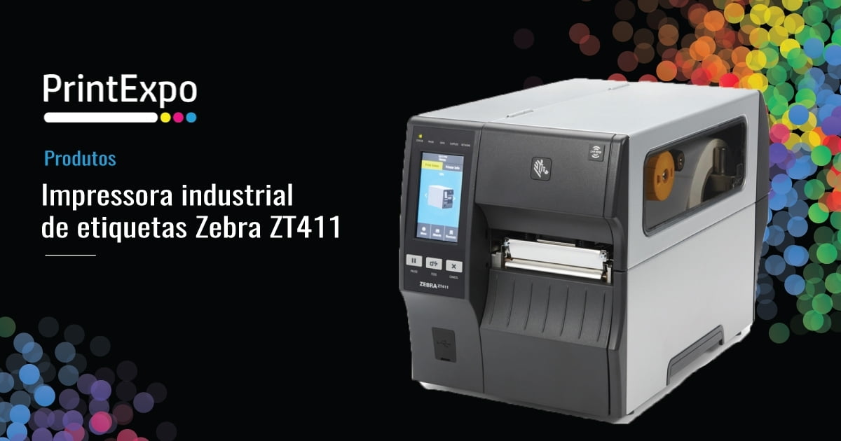 Impressora industrial de etiquetas Zebra ZT411