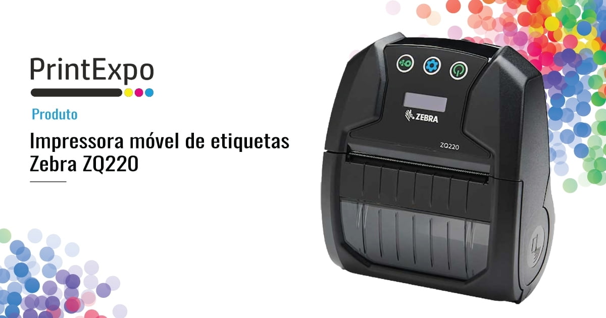 Impressora móvel de etiquetas Zebra ZQ220