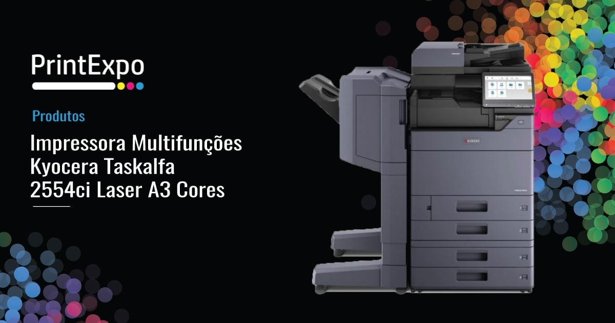 Impressora Multifunções Kyocera Taskalfa 2554ci Laser A3 Cores