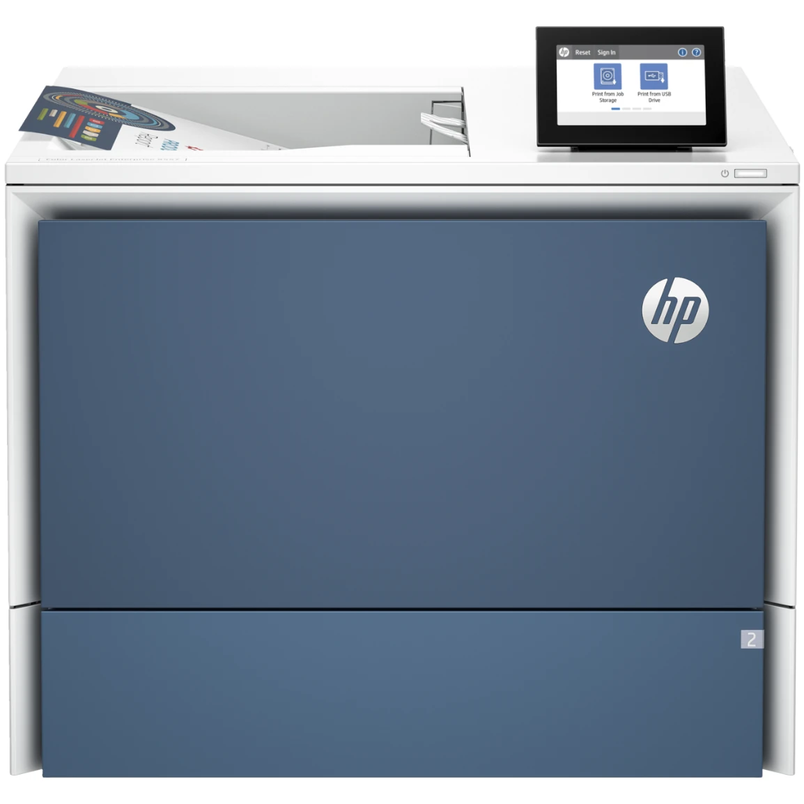 Impressora HP LaserJet X55745dn em cores série empresarial